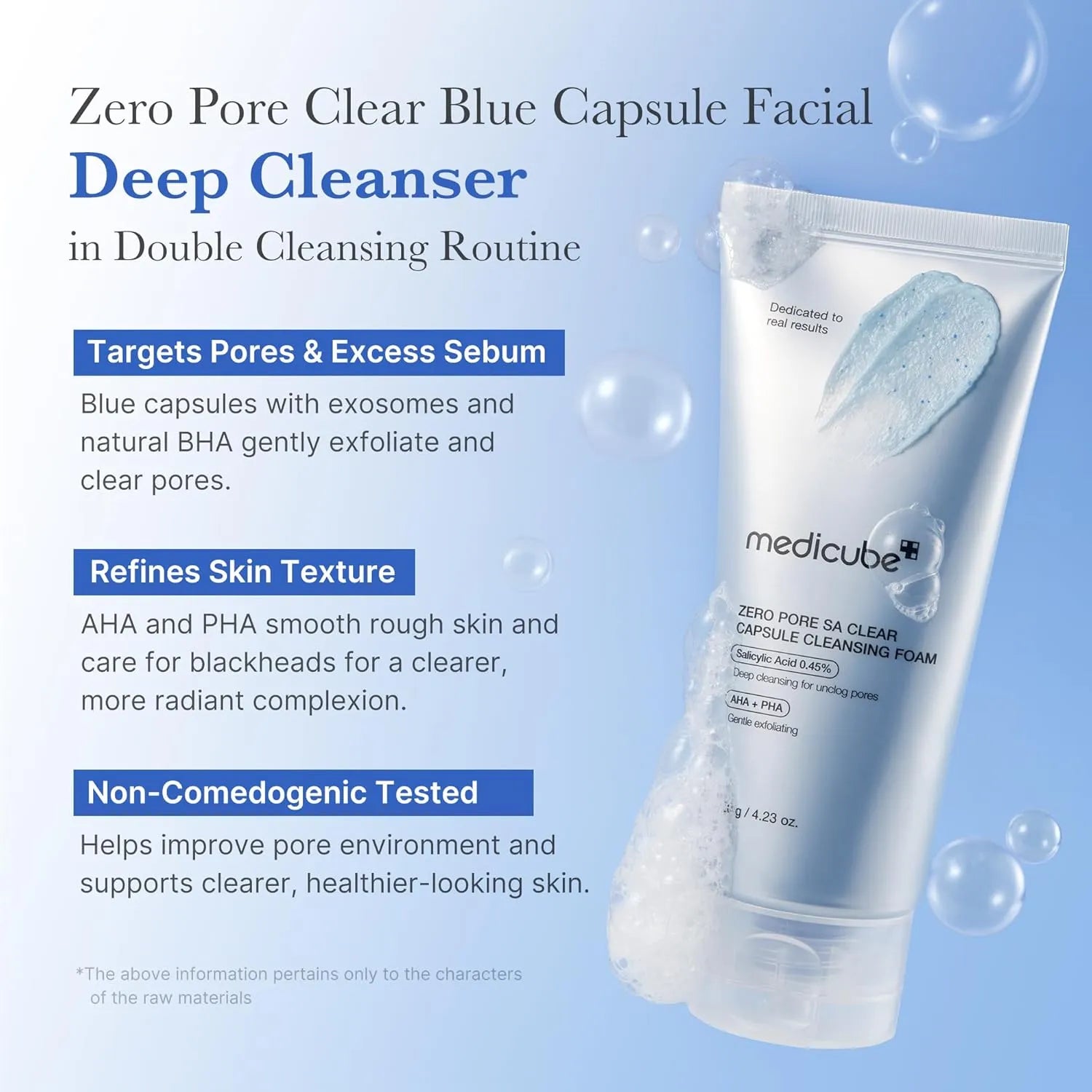 Zero Pore SA Clear Capsule Cleansing Foam