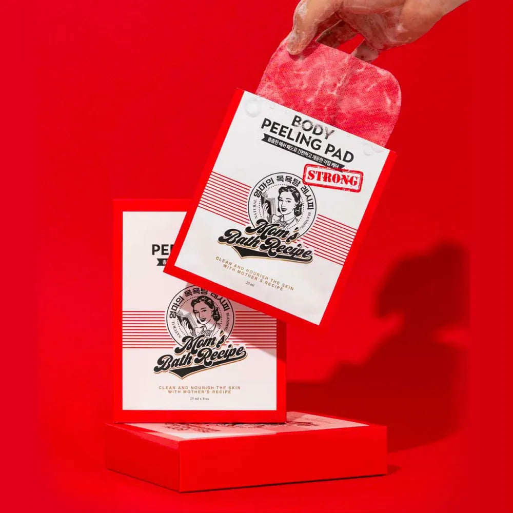 Mom's Bath Recipe Body Peeling Pad Strong Care (8 pcs per box)