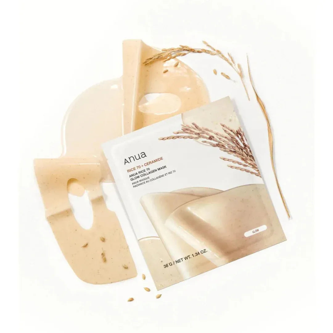 Anua Rice 70 Glow Collagen Mask