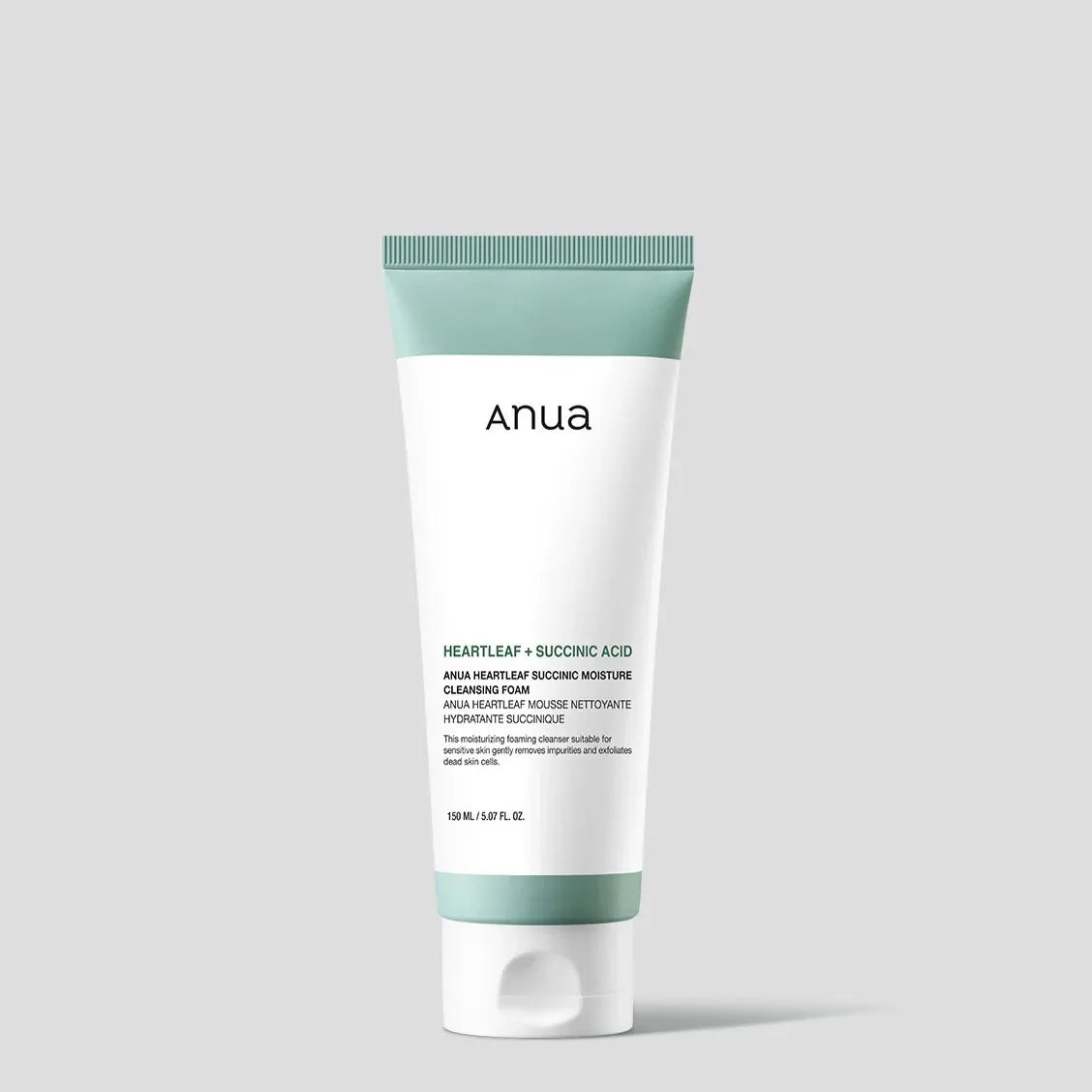 ANUA Heartleaf Succinic Moisture Cleansing Foam Bottle - Korean Gentle Cleanser Kuwait | Beutista