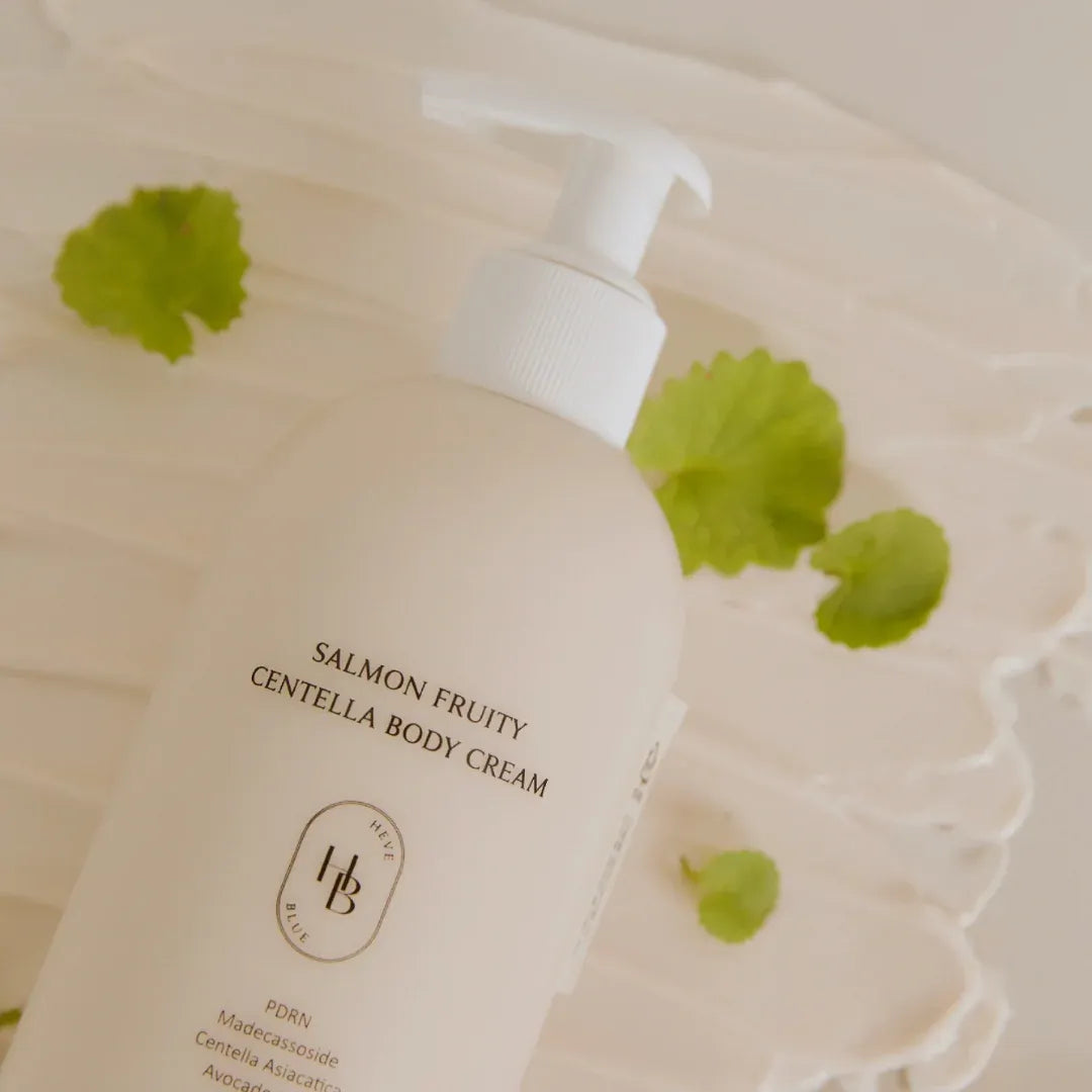HEVEBLUE SALMON FRUITY CENTELLA BODY CREAM  300G